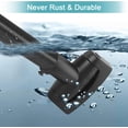 thumbnail image 3 of Curved Shower Curtain Rod 35-82In(2.9-6.8Ft), Matte Black Rounded Rustproof Shower Rod for Bathroom Bathtub, Adjustable Arched Shower Rod, Never Rust|Extra Space|Non-Slip|Expandable|Need to Drill, 3 of 9