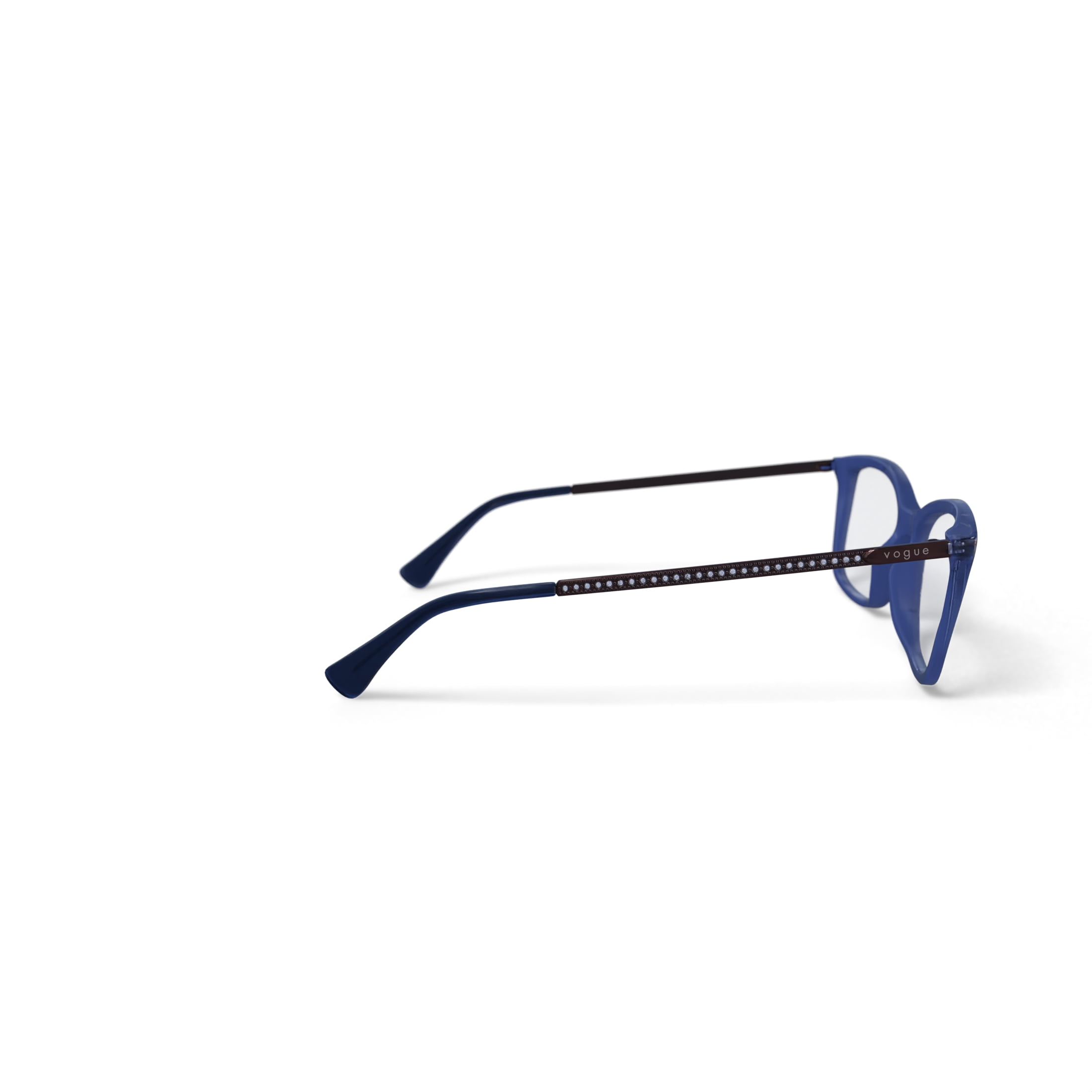 Vogue Women's Size 54 VO5305B Prescription Eyeglasses with Case, Transparent Blue