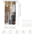 thumbnail image 5 of Umber Abstract Brush Painting Decor Shower Curtain,Green Modern Bathroom Decor Polyester Fiber Plastic Rings Quick-Drying Waterproof for Bathtubs/Bathroom, 72x36 inches, 5 of 6