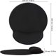 thumbnail image 2 of Alfombrilla de ratón con reposamuñecas, reposamuñecas ergonómico de color negro puro, cómoda almohadilla de espuma viscoelástica antideslizante para ordenador y oficina (negro), 1 unidad, 2 of 5