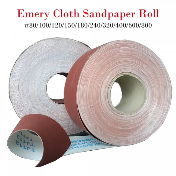 ZEPARO 1/2/5/10 Pcs 100mm Meter Emery Cloth Roll 80/100/120/150/180/240/320/400/600/800 grit