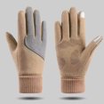 thumbnail image 4 of Women's Gloves Mittens Ladies Winter Fleece Thickening Elastic Edge Cold Proof Outdoor Driving Riding Sports Non Slip Touched Screen Gloves Unisex, Women's Accessories Gloves Mittens, 4 of 4