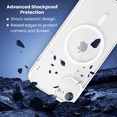 thumbnail image 5 of Entronix Magnetic Clear Case Compatible with iPhone 16E, Soft Edges Transparent Cover, White, 5 of 8