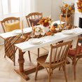 thumbnail image 3 of Orange Buffalo Plaid Cotton Linen Rectangle Table Runners 13"x36", Fall Thanksgiving Checkered Coffee Table Runner Dresser Scarves Luxury Table Runners for Wedding Party Banquet Dinner Decor, 3 of 8