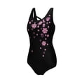 thumbnail image 6 of FARYSAYS Womens Swimsuits One Piece Athletic Bathing Suit Gradient Criss Cross Back One Piece Swimsuit Color Block Tummy Control Swimwear High Cut Summer, 6 of 12