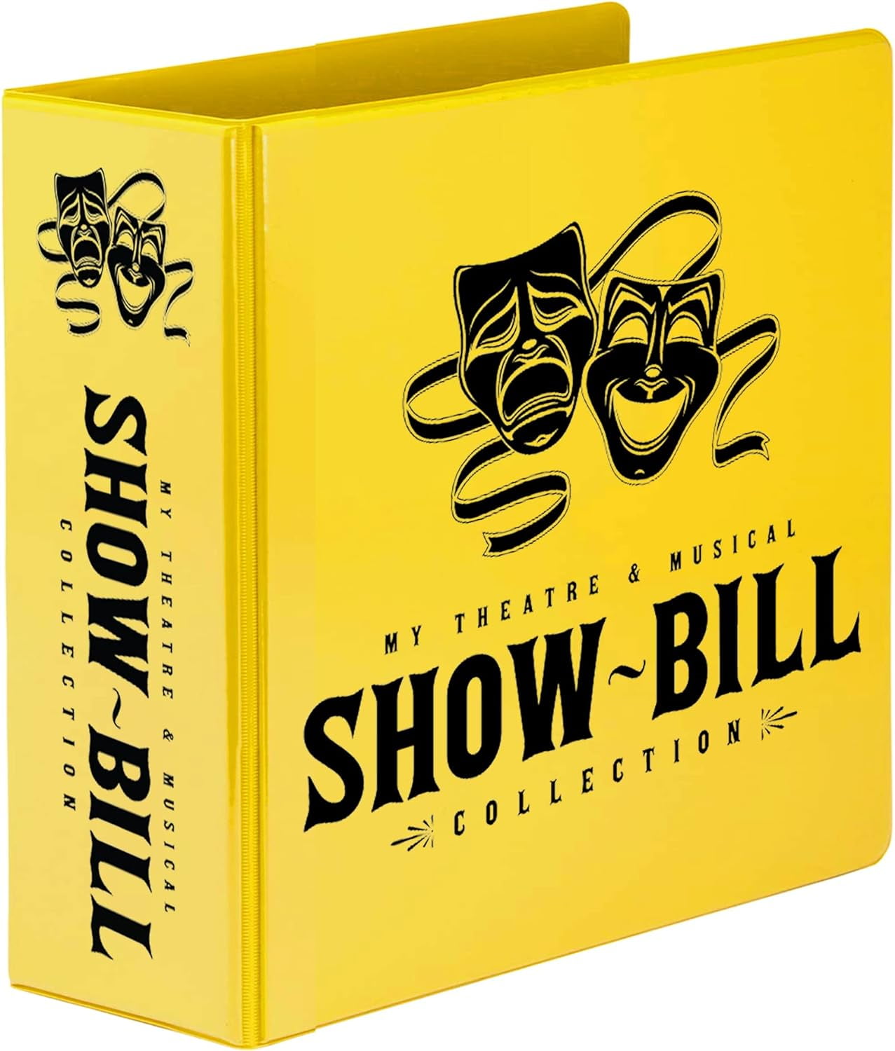Show-Bill D-Ring Binder for Broadway and Theatre Show-Bills, Comes with 25 Sheet Protectors to Hold and Organize All Your Stage Collections
