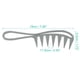 thumbnail image 4 of 3uds Pelo Peine Ancho Dientes, Anti Estático, para Rizado Pelo, Gris, 4 of 7
