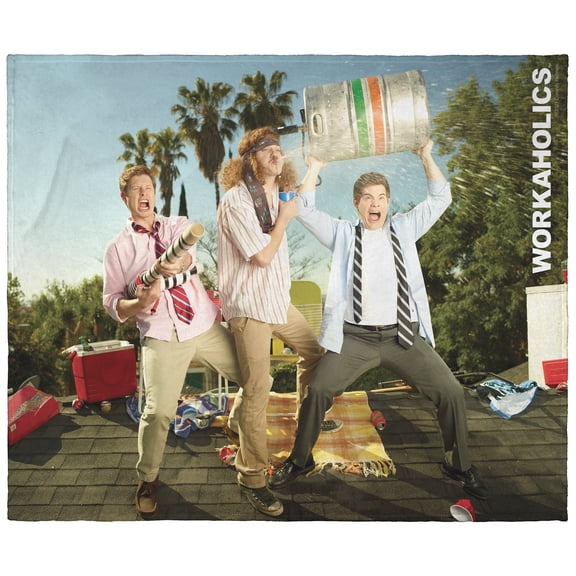 Workaholics Beer Time Silk Touch Plush Fleece Throw Blanket Wall Scroll