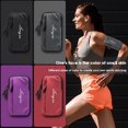 thumbnail image 3 of Arm Bag Fitness Phone Bag Non-slip Wear-resistant High Capacity Comfortable Smooth Zipper Storage Splash-proof Outdoor Sports Phone Arm Bag Gym Accessory, 3 of 6
