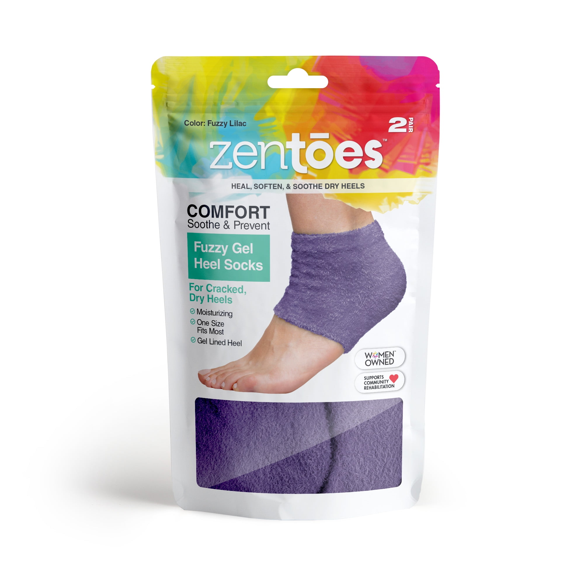 ZenToes Moisturizing Fuzzy Sleep Socks with Vitamin E, Olive Oil and