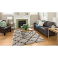 thumbnail image 3 of Ocean Shag 02416 6 ft. 7 in. x 9 ft. 3 in. Marrakech Rectangle Area Rug, Beige, 3 of 8