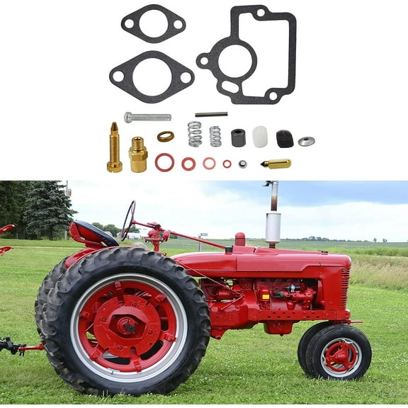 munirater Carburetor Rebuild Repair Kit Replacement for IH Farmall H O4 W4 Tractor