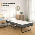 thumbnail image 5 of Homieasy Folding Bed with Mattress for Adults, Rollaway Bed with Memory Foam Mattress, Cot Size Foldable Guest Bed with Metal Frame, Portable Bed with Wheel, 75 x 31 Inch, 5 of 8