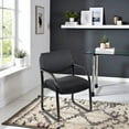 thumbnail image 5 of Starlight Canyon Home Black Arm Chair For Reception, Lobby Chair Or Waiting Room Guest Seating, 5 of 5