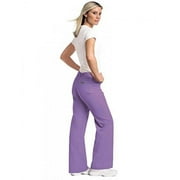 Landau Women's 9502 Urbane Relaxed Drawstring PantWisteria Purple Small Tall