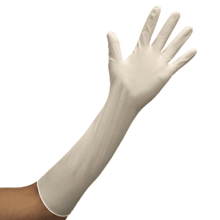 

16 Inch Thickened And Extended Latex Gloves Waterproof And Anti-epidemic Wear-resistant Protective Disposable Elastic Acid And Alkali Resistant Industrial Civilian Gloves