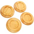 thumbnail image 1 of FUEENIRVA 4 Pcs Round Piano Mat Wooden Floor Protector Anti-Slip Home Use, 1 of 6