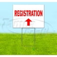 thumbnail image 1 of Registration Up (18" x 24") Yard Sign, Includes Metal Step Stake, 1 of 6
