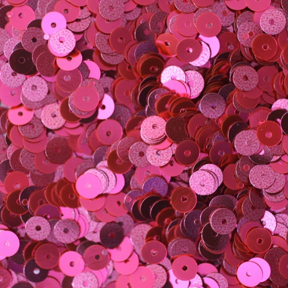 Hot Pink Sequins 5mm Metallic Fluorescent Glow Made in USA