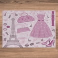 thumbnail image 3 of Ambesonne Heels and Dresses Jigsaw Puzzle, Paris Atelier, Heirloom-Quality Fun Activity for Family Durable Cardboard, 1000 pcs, Pale Pink Magenta Mauve, 3 of 5