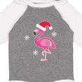 thumbnail image 4 of Inktastic Christmas Holiday Cute Flamingo Girls Long Sleeve Baby Bodysuit, 4 of 5