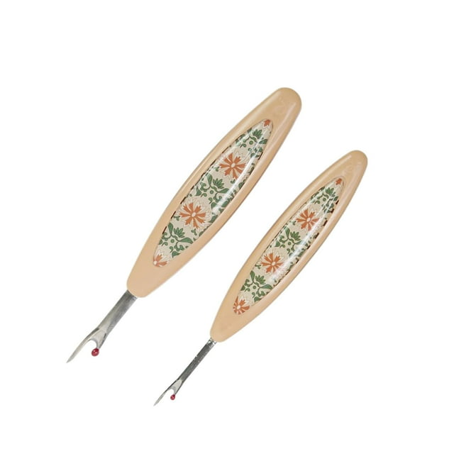 Rongfmy 2Pcs Sewing Thread Remover Crafts Stitch Rippers for Crochet Knitting Sewing A