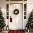 thumbnail image 5 of 10" Canadian Pine Artificial Christmas Wreath, Faux Pine Christmas Wreath, Seasonal Indoor Home Decor, 5 of 9