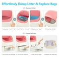 thumbnail image 6 of PetPivot Automatic Cat litter Box Self-Cleaning with Safety Protection, Mat and Trash Bags Included, Pink, 6 of 10