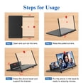 thumbnail image 5 of Lupa de visualización de 12 pulgadas – visualización 3D HD para teléfono celular lupa proyector para películas, vídeos y juegos, soporte plegable para teléfono con amplificador de visualización,, 5 of 5