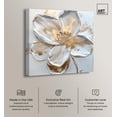thumbnail image 2 of Ivory White II Canvas Elegant Floral Art by Art Remedy, Gallery Wrapped, 20" x 20", 2 of 7