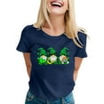 thumbnail image 1 of Cathalem T-Shirts Surdimensionnés pour Femmes, Blouse à Manches Courtes avec Motif, Hauts, Bleu Marine TG, 1 of 5