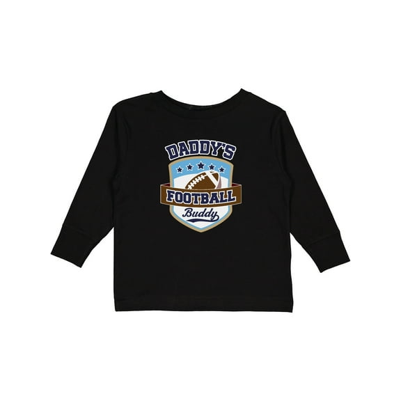 Inktastic Daddy Football Buddy Boys or Girls Long Sleeve Toddler T-Shirt