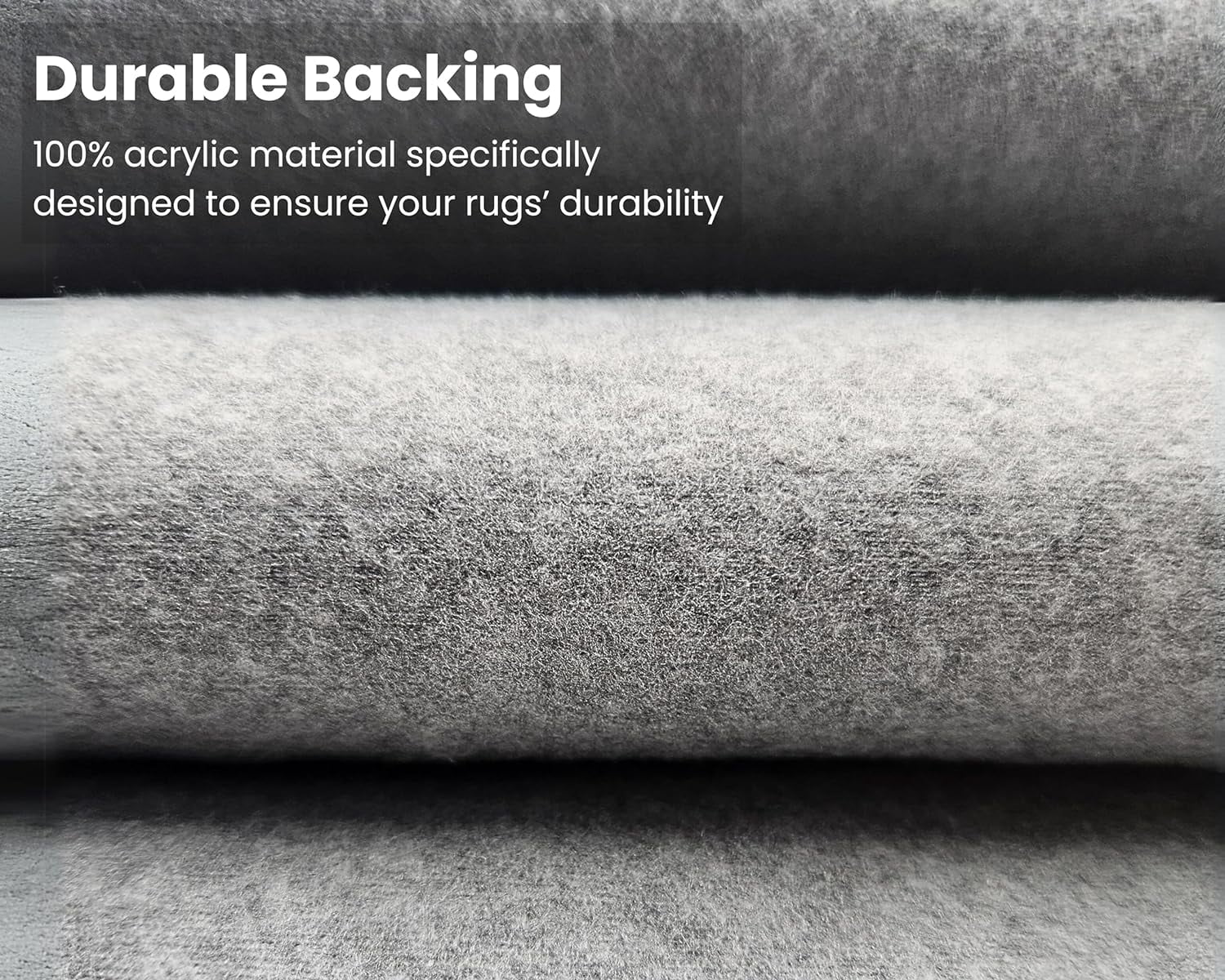 80" x 80" Felt Fabric by The Yard - Ideal for Tufting and Crafting Projects - 1.6mm Thick Acrylic Felt Roll 6.6x6.6 ft