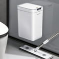 thumbnail image 5 of Joybos Bathroom Trash Can, 2 Pack (3.6 Gal and 2.4 Gal) Space Saver Wall-Hang Garage Can with Pop-up Lid for Household Use, 5 of 11