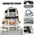 thumbnail image 3 of FORMRS Mini Backpack Purse for Women Quilted Travel Daypack Casual Shoulder Bag, Autumn Day with Cocoa Pattern, 3 of 7