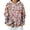 Khaki, variant on Womens Tie Dye Print Drawstring Hoodie Jackets Long Sleeve Casual Hooded Coat with Pockets for Winter Daily Wear