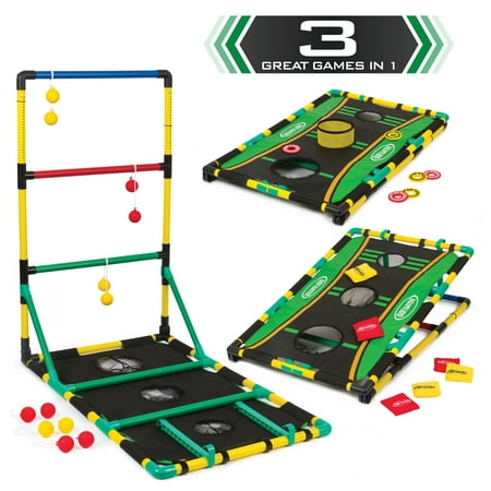Go! Gater 3-in-1 Ladderball, Bean Bag Toss & Washer Toss Plastic Outdoor Game Set
