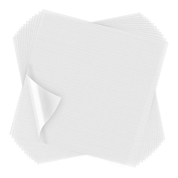 100Pcs Embroidery Stabilizer Clear Embroidery Topper for Embroidery Sewing 8 x 8 Inch