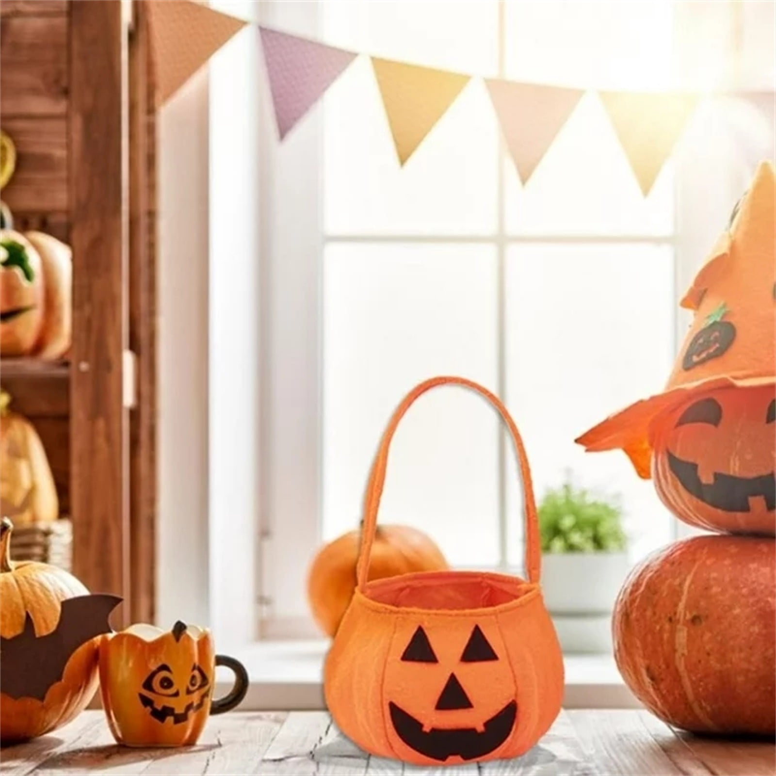 Sac De Bonbons Citrouille, 8 Pièce Sac De Citrouille Trick Or