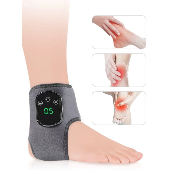 2026 Upgraded Vruelia Foot Massager, Foot Renew Triple Method Massager with 3 Vibration Modes & 5 Heat Levels, Ankle Massager for Circulation & Pain Relief, for Neuropathy (1PC)