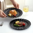 thumbnail image 1 of shyuyusa 5pcs Round Flat Tableware Plate, Unbreakable Kitchen Serving Dish, 1 of 6