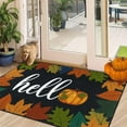 thumbnail image 6 of HEBE Fall Door Mat 20"x32" Non Slip Pumpkin Welcome Doormat Buffalo Plaid Doormats for Autumn Harvest Thanksgiving Farmhouse Large Entrance Doormat Low Profile Floor Carpet Mat Washable, 6 of 6
