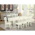 thumbnail image 2 of Pemberly Row 9-piece Wood Table and Dining Chairs in Linen White, 2 of 6