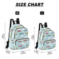 thumbnail image 2 of FORMRS Mini Backpack Purse for Women Travel Daypack Casual Shoulder Bag, Blue Trains Pattern, 2 of 7