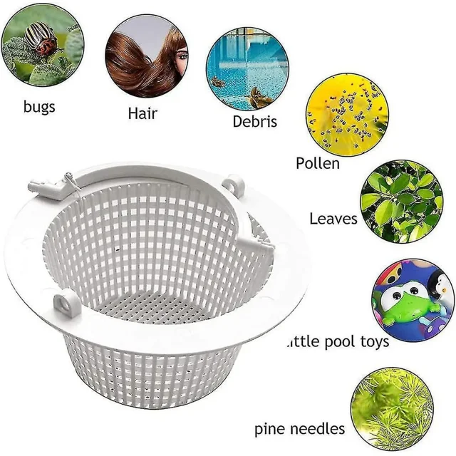 Panier de Skimmer de Piscine Panier de Remplacement pour Skimmer de Piscine Panier de Filtre de Piscine Paniers de Skimmer de Piscine pour Piscines Creusées