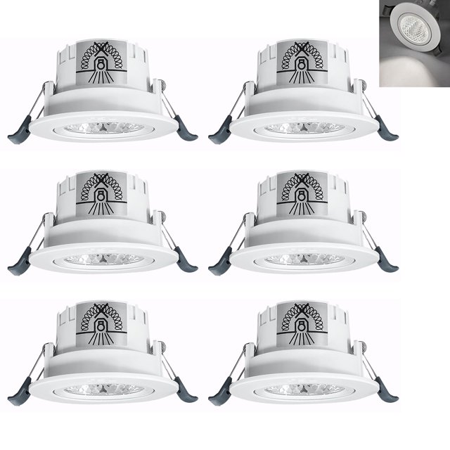 Projecteurs COB Ultra Fins à Angle Réglable 6W Anti-Reflets Encastrés 3000K 4000K Optionnels