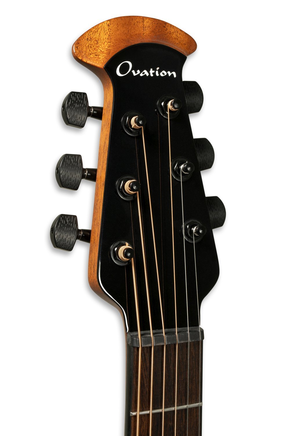 Ovation 1516 Ultra Series Mid-Depth Acoustic-Electric Guitar Pitch Black