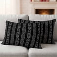 thumbnail image 3 of 2 Pack Outdoor Waterproof Throw Pillow Covers,Tribal Boho Geometric Stripes Decorative Rectangle Patio Pillowcases for Chair Couch Sofa 20x12in, 3 of 9