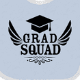 thumbnail image 4 of Inktastic Grad Squad with Graduation Cap and Wings Boys or Girls Baby Bib, 4 of 4