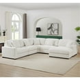 thumbnail image 7 of Chenille Reversible Modular 6 Piece Corner Sectional Couch with Ottoman for Comfortable and Versatile Living Room, Family Room, Home Theater, Living Spaces, 7 of 7